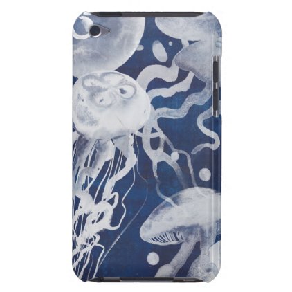 Jellyfish on Navy Background iPod Touch Case-Mate Case