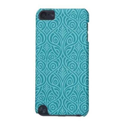 art nouveau, teal,green,art deco, vintage,damask,f iPod touch (5th generation) cover