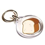 Schlüsselanhänger Emoji Brot, / Bread Emoji Key Ring