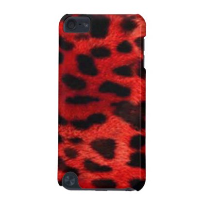 Red & Black Animal Print iPod Touch 5G Case