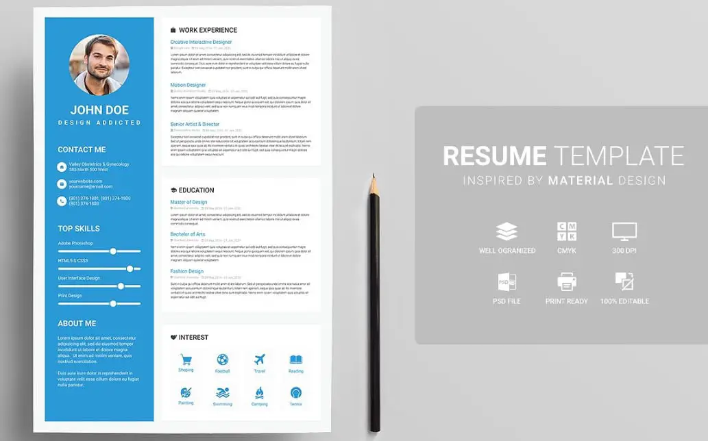 Resume Templates Product Images