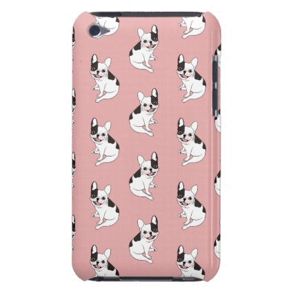 Fun playtime for the Single hooded pied Frenchie Barely There iPod Case