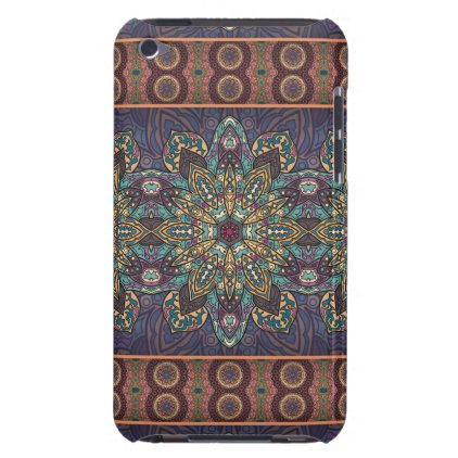 Colorful abstract ethnic floral mandala pattern iPod touch Case-Mate case