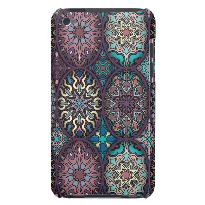Vintage patchwork with floral mandala elements iPod Case-Mate case