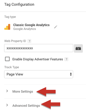 You now have one place to configure all the settings, and your preferences appear in all your tags.