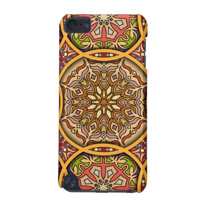 Vintage patchwork with floral mandala elements iPod touch (5th generation) case