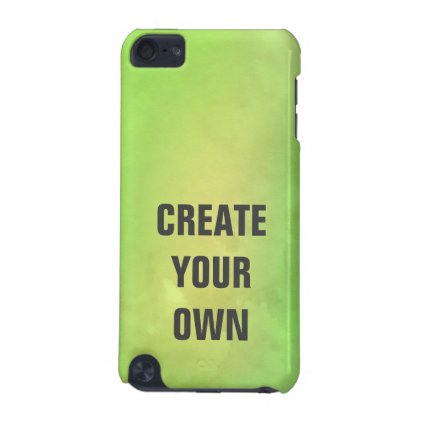 Create Your Own Modern Green Watercolor Painting iPod Touch (5th Generation) Case