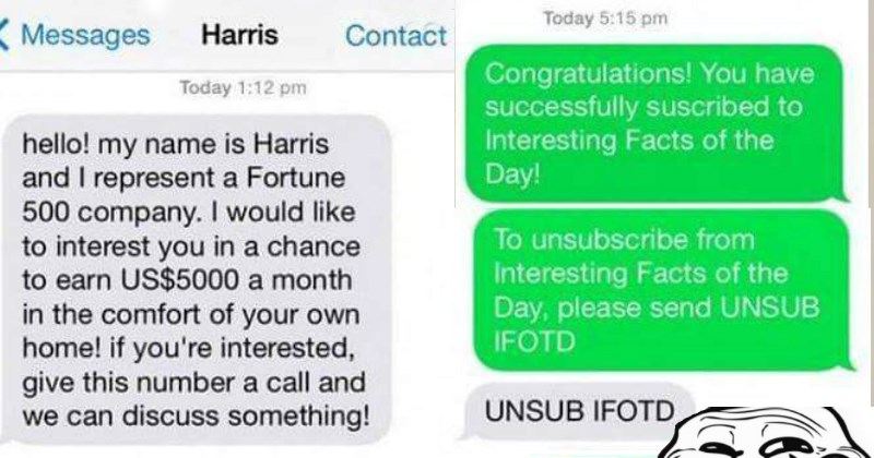 Hero Trolls the Sh*t Out of A Scammer When He Receives a Fraudulent Text Message