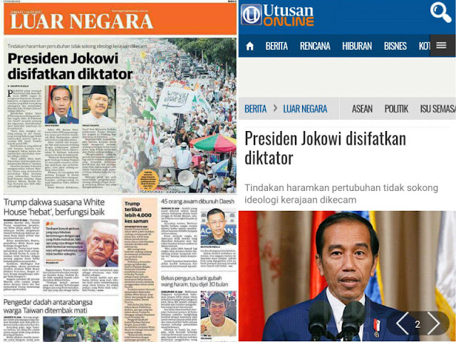 Mengejutkan... Sebutan Koran Malaysia Untuk Jokowi.. Jokowi Dibilang Begini