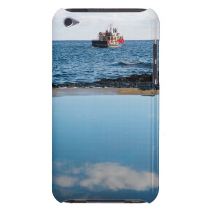 Whale watching boat barely there iPod case