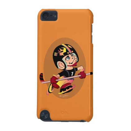 HOCKEY PLAYER CARTOON iPod Touch 5g iPod Touch (5th Generation) Cover