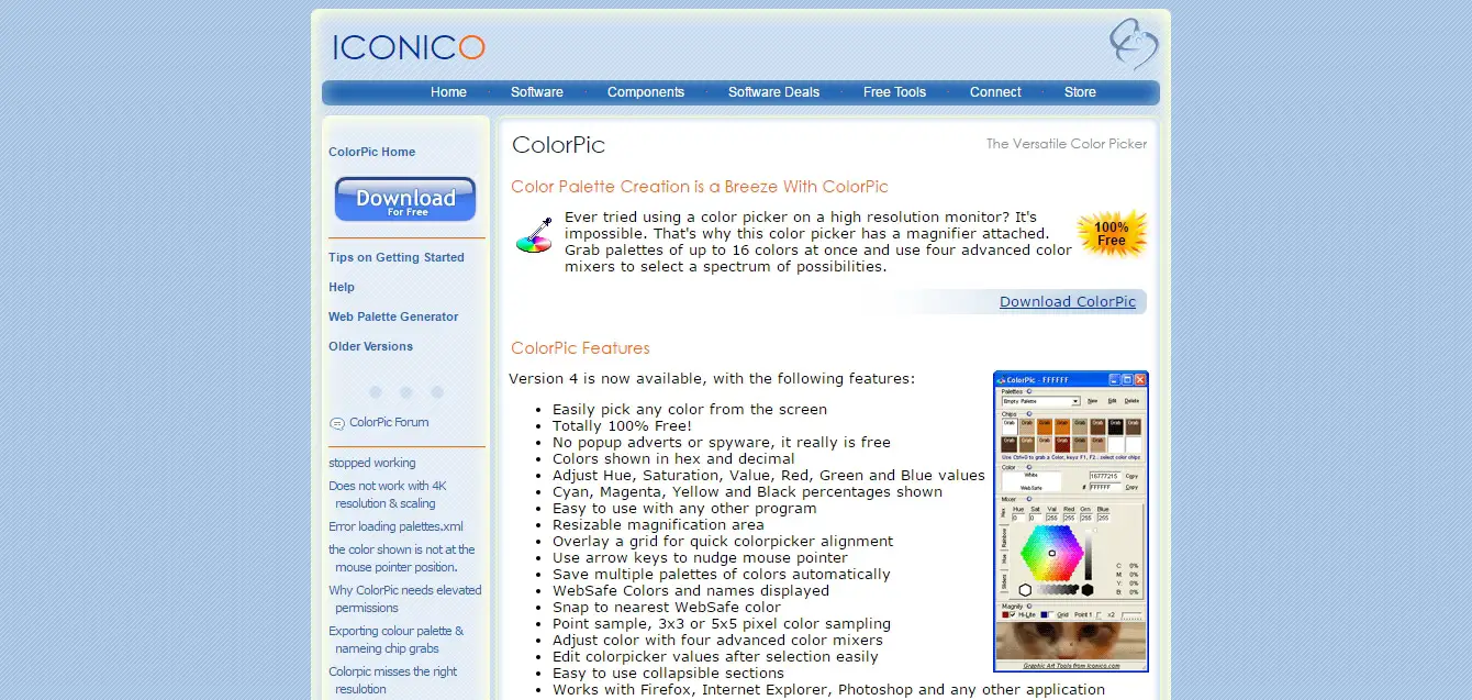 ColorPic - The Desktop ColorPicker Software