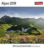 Alpen - Kalender 2018: Sehnsuchtskalender, 53 Postkarten