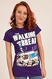 Zehentrenner und Zähne The Walking Brot T-Shirt lila Zombie Rick Grimes