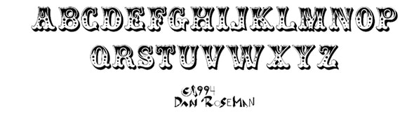 Circus western fonts