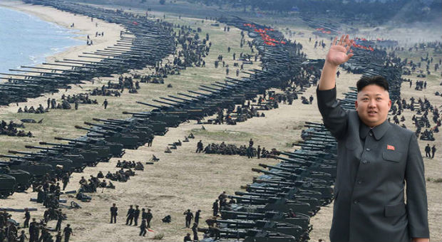 North Korea Release Shocking Images Of Tanks Lined Up For War With West
