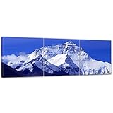 Bilderdepot24 Leinwandbild "Mount Everest" - 120 x 40 cm 3tlg - fertig gerahmt, direkt vom Hersteller