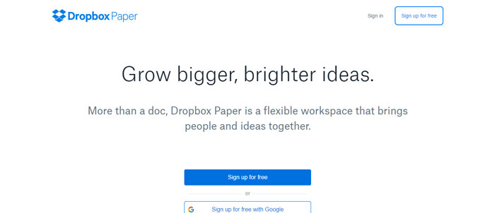 Dropbox-Paper-https___www.dropbox Evernote alternatives - 14 competitors to use instead