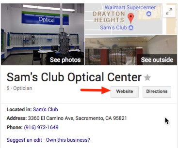 Sams Club Optical Center
