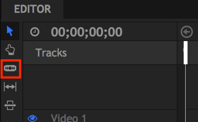 The Slice tool lets you edit out pauses in your video.