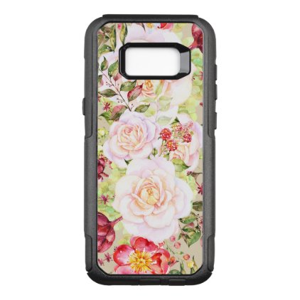 Chic Colorful Mixed Flowers Design OtterBox Commuter Samsung Galaxy S8+ Case