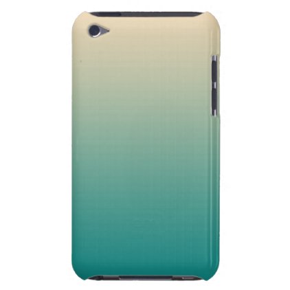 Teal and sand yellow gradient iPod touch case