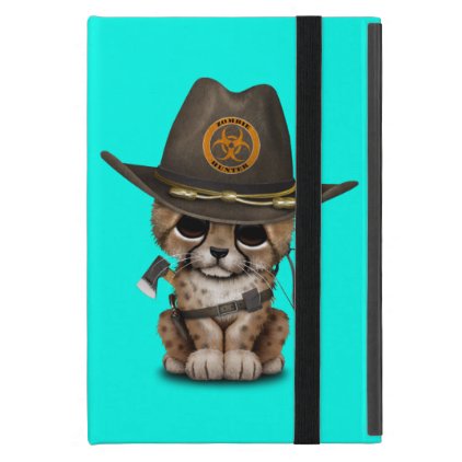 Cute Cheetah Cub Zombie Hunter Cover For iPad Mini