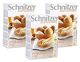 Schnitzer Gold Weckle -Glutenfrei- (2x125g) 250g Bio Brot, 3er Pack (3 x 250 g)