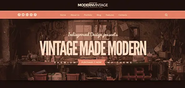 Modern Vintage Classic Website