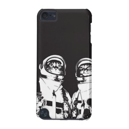 cat astronaut - black and white cat - cat memes iPod touch 5G cover