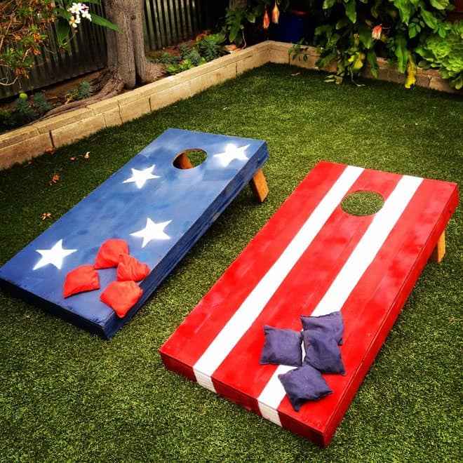 Stars and Stripes Bean Bag Toss Boards
