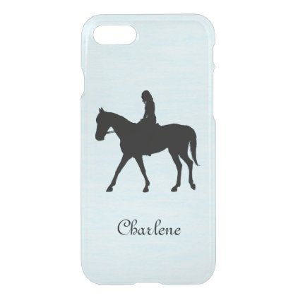 Girl on Horse Personalized iPhone 7 Case