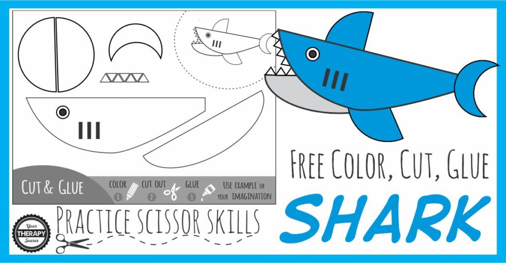 Color Cut Glue Shark