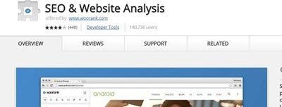 Seo & website analysis extension