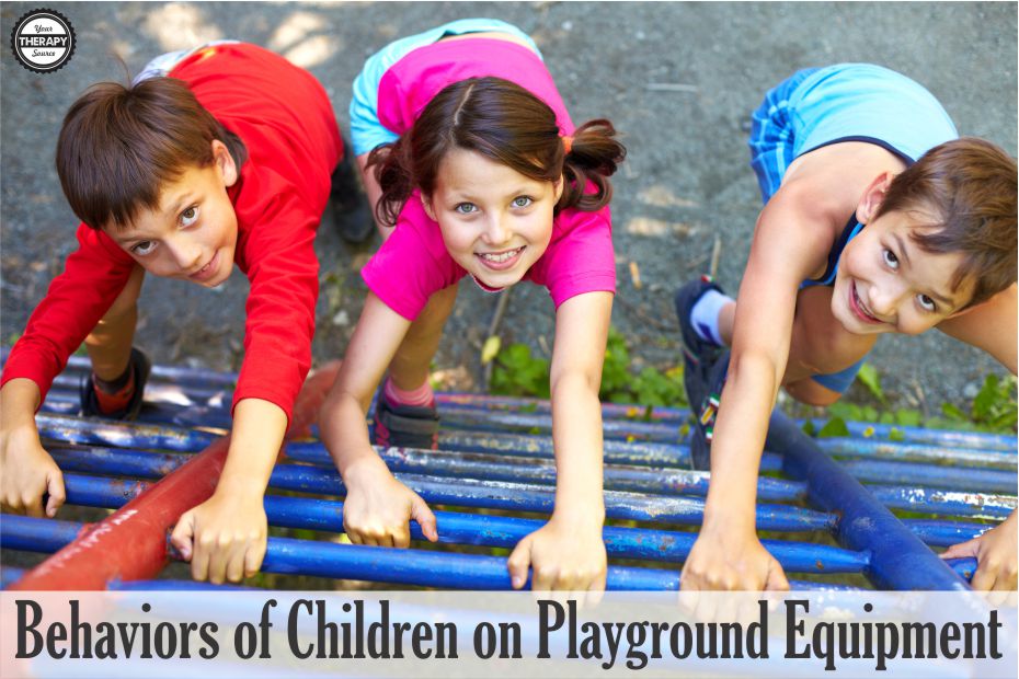 Behaviors of Children on Playground Equipment