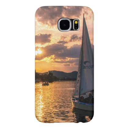 Sunset with Sailing Boat Samsung Galaxy S6 Case
