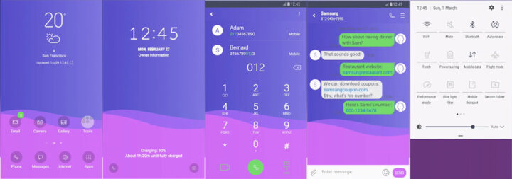 Samsung Galaxy Theme - [FIET] Minimal Purple