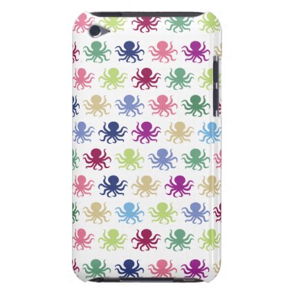 Colorful octopus pattern barely there iPod case