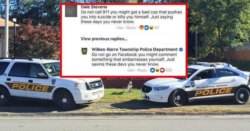 Smalltown police department is trolling their Facebook page's comments section, and it's hilarious.