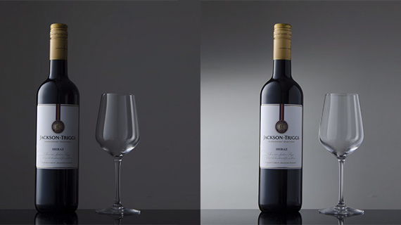 photographing wine bottles