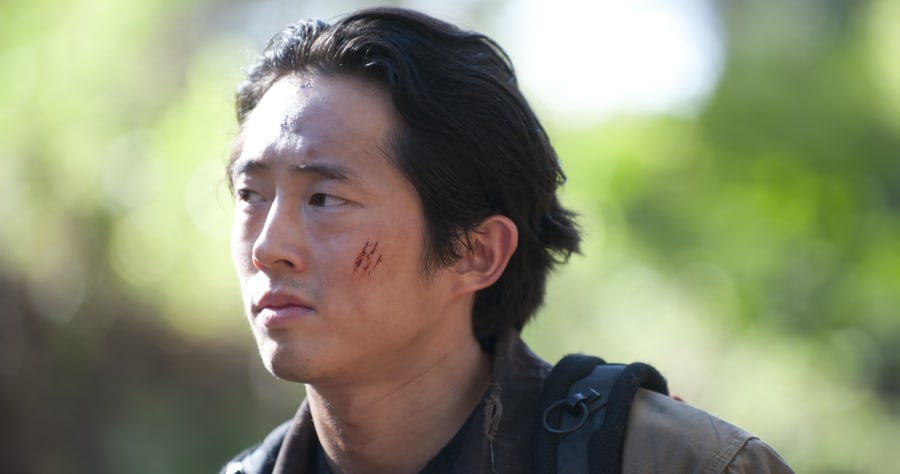 Glenn (Steven Yeun) - The Walking Dead _ Season 4, Episode 15 - Photo Credit: Gene Page/AMC