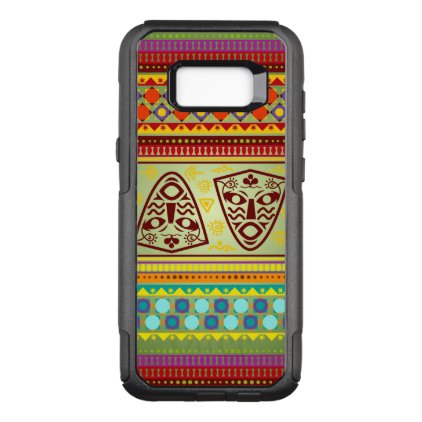 Colorful African Mask Pattern OtterBox Commuter Samsung Galaxy S8+ Case