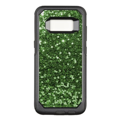 Glam Green Faux Glitter Fun Print OtterBox Commuter Samsung Galaxy S8 Case