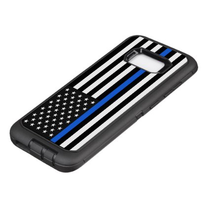 Thin Blue Line American Flag OtterBox Defender Samsung Galaxy S8+ Case