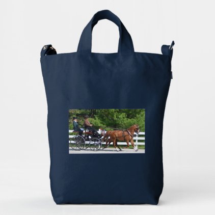 walnut hill carriage driving horse show duck bag