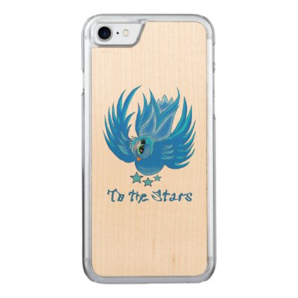 Blue Birdie Maple Phone Case
