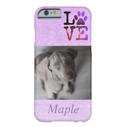 Personalized Dog Photo & Name Pawprint Phone Case