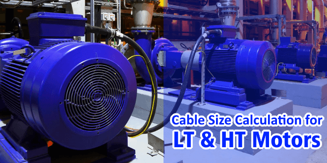 Cable Size Calculation for LT & HT Motors