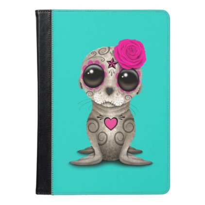Pink Day of the Dead Baby Sea Lion iPad Air Case