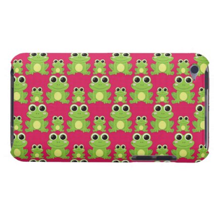 Cute frogs pattern barely there iPod case